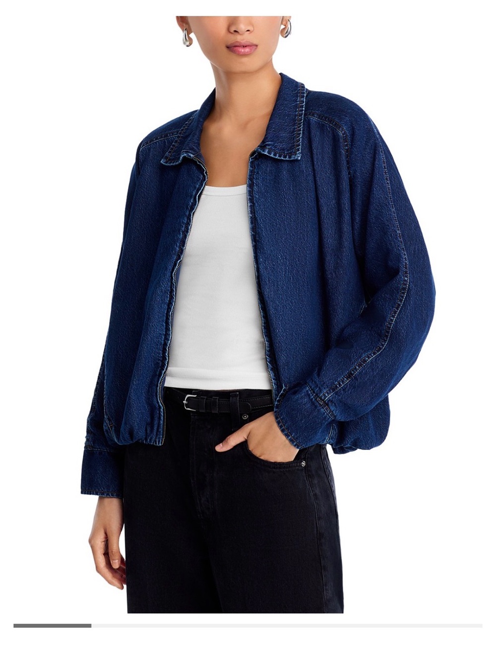 Steve Madden Navy Blue Jean Jacket